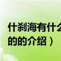 什刹海有什么好玩的（关于什刹海有什么好玩的的介绍）