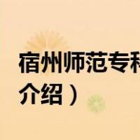 宿州师范专科学校（关于宿州师范专科学校的介绍）