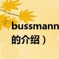 bussmann熔断器（关于bussmann熔断器的介绍）