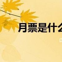 月票是什么（关于月票是什么的介绍）