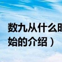 数九从什么时候开始（关于数九从什么时候开始的介绍）