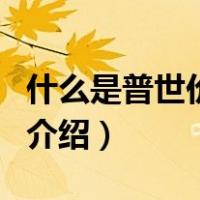 什么是普世价值观（关于什么是普世价值观的介绍）