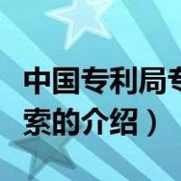 中国专利局专利检索（关于中国专利局专利检索的介绍）