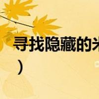 寻找隐藏的米奇（关于寻找隐藏的米奇的介绍）