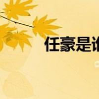 任豪是谁（关于任豪是谁的介绍）
