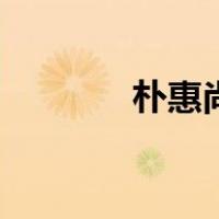 朴惠尚（关于朴惠尚的介绍）