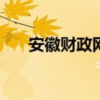 安徽财政网（关于安徽财政网的介绍）