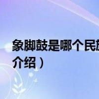 象脚鼓是哪个民族的乐器（关于象脚鼓是哪个民族的乐器的介绍）