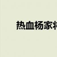 热血杨家将（关于热血杨家将的介绍）