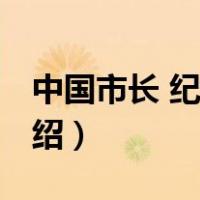 中国市长 纪录片（关于中国市长 纪录片的介绍）
