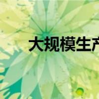 大规模生产（关于大规模生产的介绍）