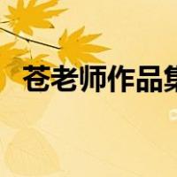 苍老师作品集（关于苍老师作品集的介绍）
