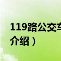 119路公交车路线（关于119路公交车路线的介绍）