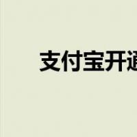 支付宝开通（关于支付宝开通的介绍）