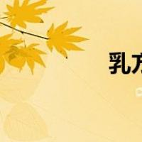 乳方（关于乳方的介绍）