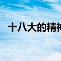 十八大的精神（关于十八大的精神的介绍）