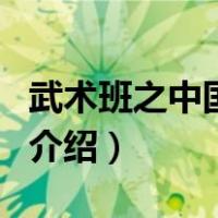 武术班之中国功夫（关于武术班之中国功夫的介绍）