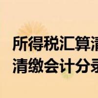 所得税汇算清缴会议费放在哪里（所得税汇算清缴会计分录）
