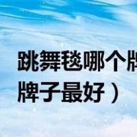 跳舞毯哪个牌子好求推荐求回答（跳舞毯哪个牌子最好）