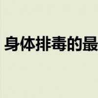 身体排毒的最好办法（身体排毒的最好方法）