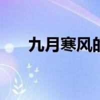 九月寒风的全部小说下载（九月寒风）