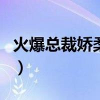 火爆总裁娇柔妻（关于火爆总裁娇柔妻的介绍）
