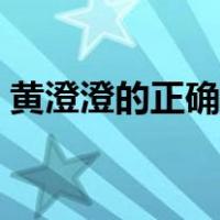 黄澄澄的正确读音文库（黄澄澄的正确读音）