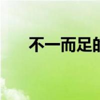 不一而足的意思是（不一而足的意思）