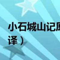 小石城山记原文多少字（小石城山记原文及翻译）