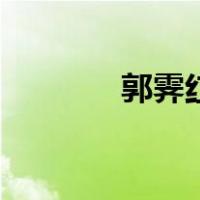 郭霁红（关于郭霁红的介绍）