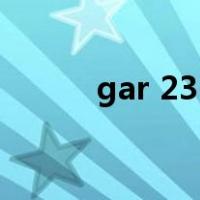 gar 236（关于gar 236的介绍）