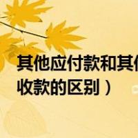 其他应付款和其他应收款可以共用吗（其他应付款和其他应收款的区别）