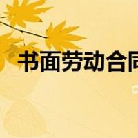 书面劳动合同（关于书面劳动合同的介绍）