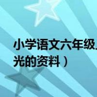小学语文六年级上册灯光ppt课件（小学语文六年级课文灯光的资料）