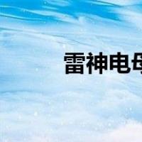 雷神电母（关于雷神电母的介绍）