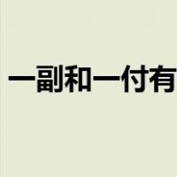 一副和一付有什么区别（一副和一付的区别）