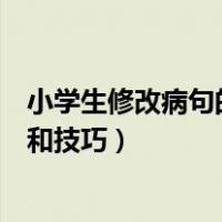 小学生修改病句的方法和技巧口诀（小学生修改病句的方法和技巧）