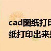 cad图纸打印出来的横线都是波浪的（cad图纸打印出来是空白）