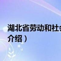 湖北省劳动和社会保障厅（关于湖北省劳动和社会保障厅的介绍）