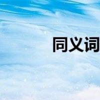 同义词查询官网（同义词翻译）