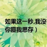 如果这一秒,我没有遇见你匪我思存（如果这一秒我没有遇见你匪我思存）