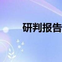 研判报告电子版（研判报告怎么写）