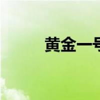 黄金一号（关于黄金一号的介绍）