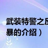 武装特警之反黑风暴（关于武装特警之反黑风暴的介绍）