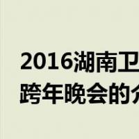 2016湖南卫视跨年晚会（关于2016湖南卫视跨年晚会的介绍）