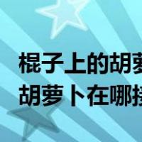 棍子上的胡萝卜和手套坐骑叠加吗（棍子上的胡萝卜在哪接）