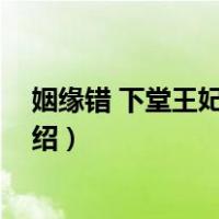 姻缘错 下堂王妃抵万金（关于姻缘错 下堂王妃抵万金的介绍）