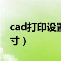 cad打印设置图形方向（cad打印设置图纸尺寸）