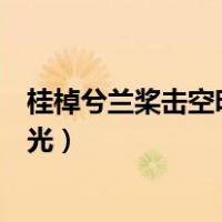 桂棹兮兰桨击空明兮溯流光读音（桂棹兮兰桨击空明兮溯流光）
