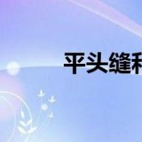 平头缝和假缝图片对比（平头缝）